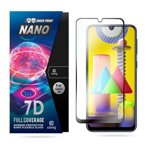 Hybriertes Glas Crong 7D Nano Flexibles Glas Samsung Galaxy M31