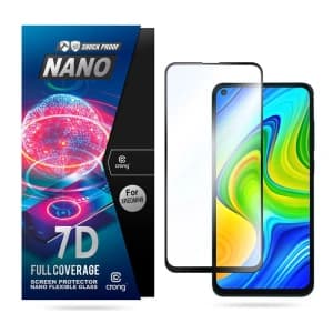 Hybriertes Glas Crong 7D Nano Flexibles Glas Xiaomi Redmi Note 9