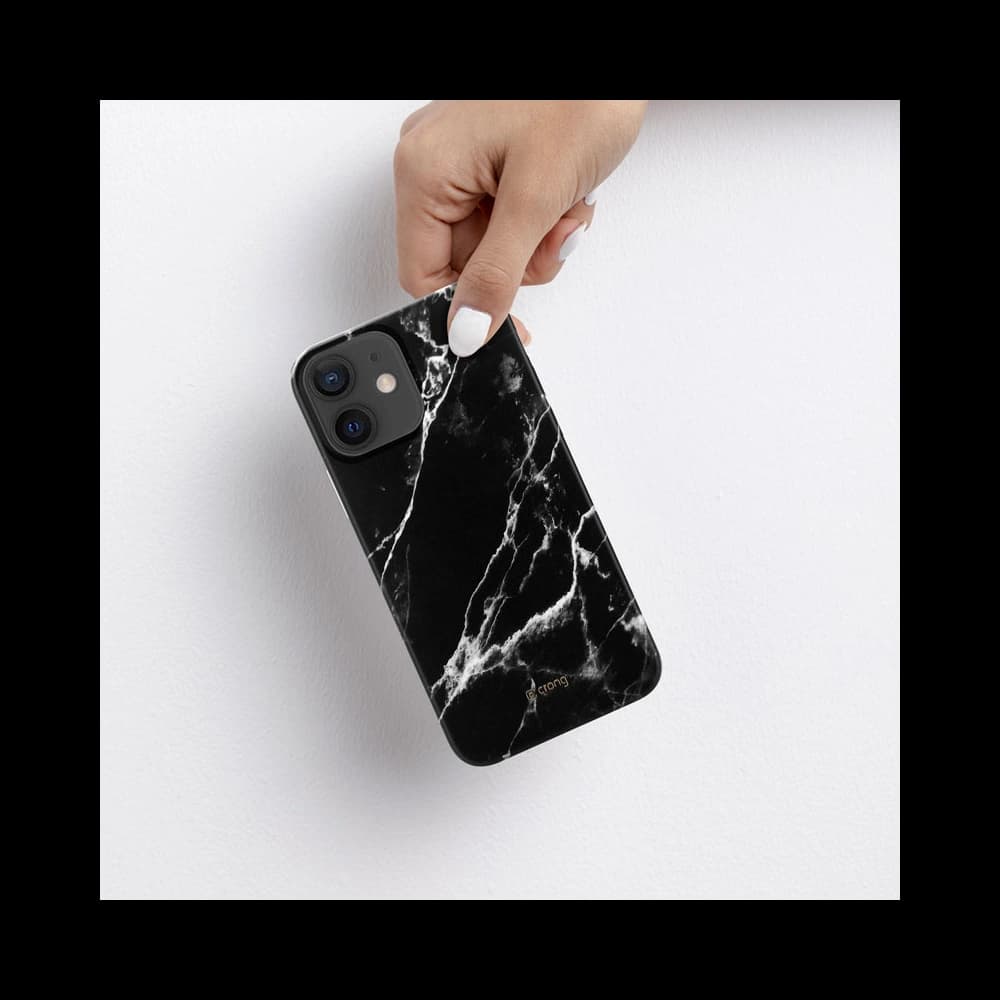 Crong Marble Case Apple iPhone 12 mini (black) - 4