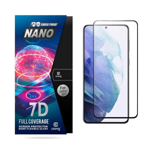 Hybridglas Crong 7D Nano Flexibles Glas Samsung Galaxy S21+ Plus