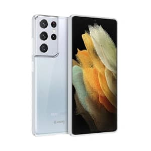 Case Crong Crystal Slim Cover Samsung Galaxy S21 Ultra (transparent)