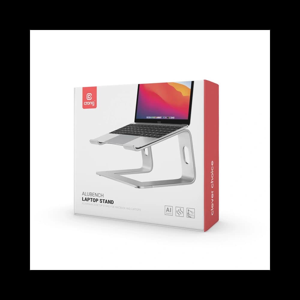 Aluminium-Laptopständer Crong AluBench (silber) - 3