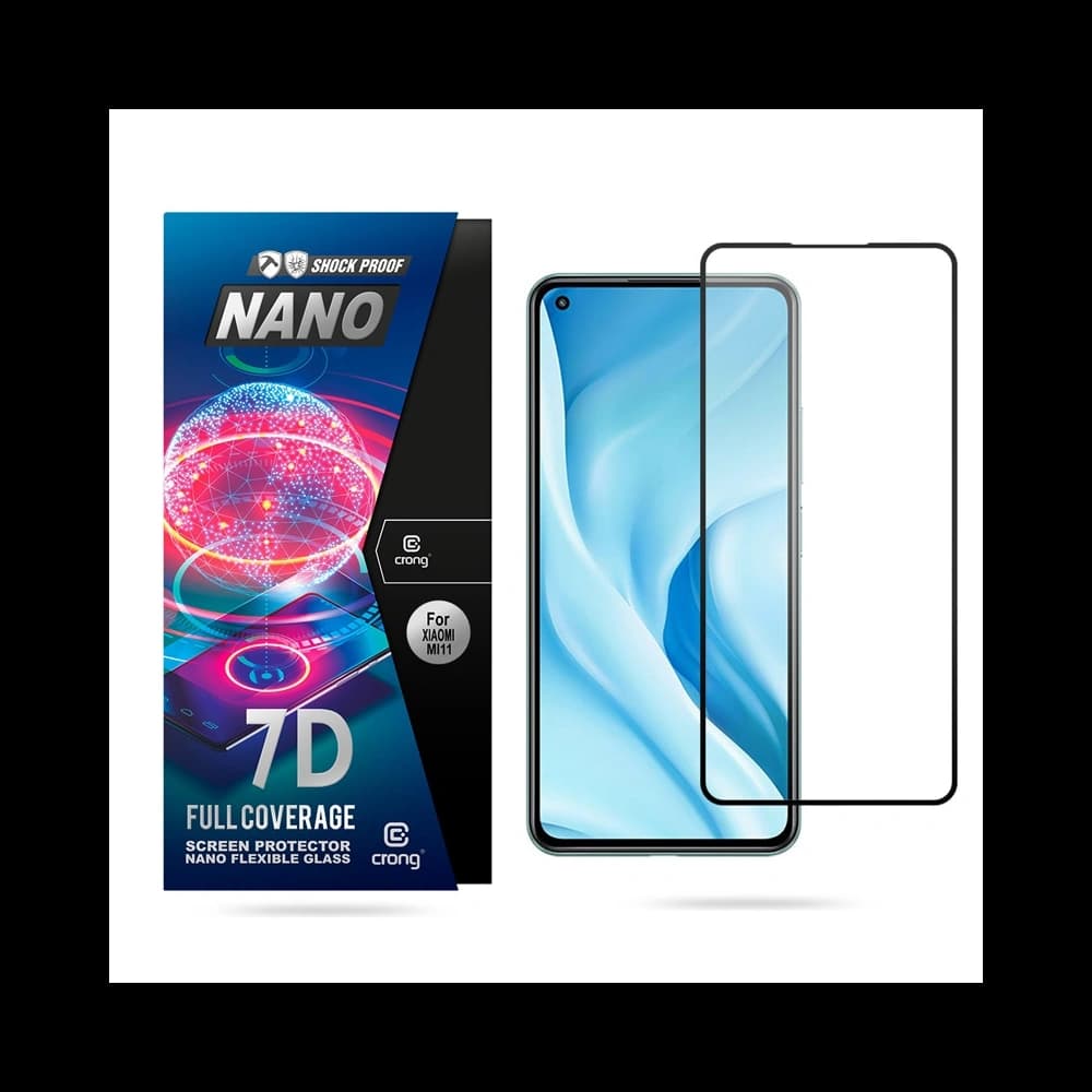 Hybriedglas Crong 7D Nano Flexibles Glas Xiaomi Mi 11 Lite 5G - 1