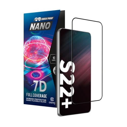 Hybriertes Glas Crong 7D Nano Flexibles Glas Samsung Galaxy S22+ Plus