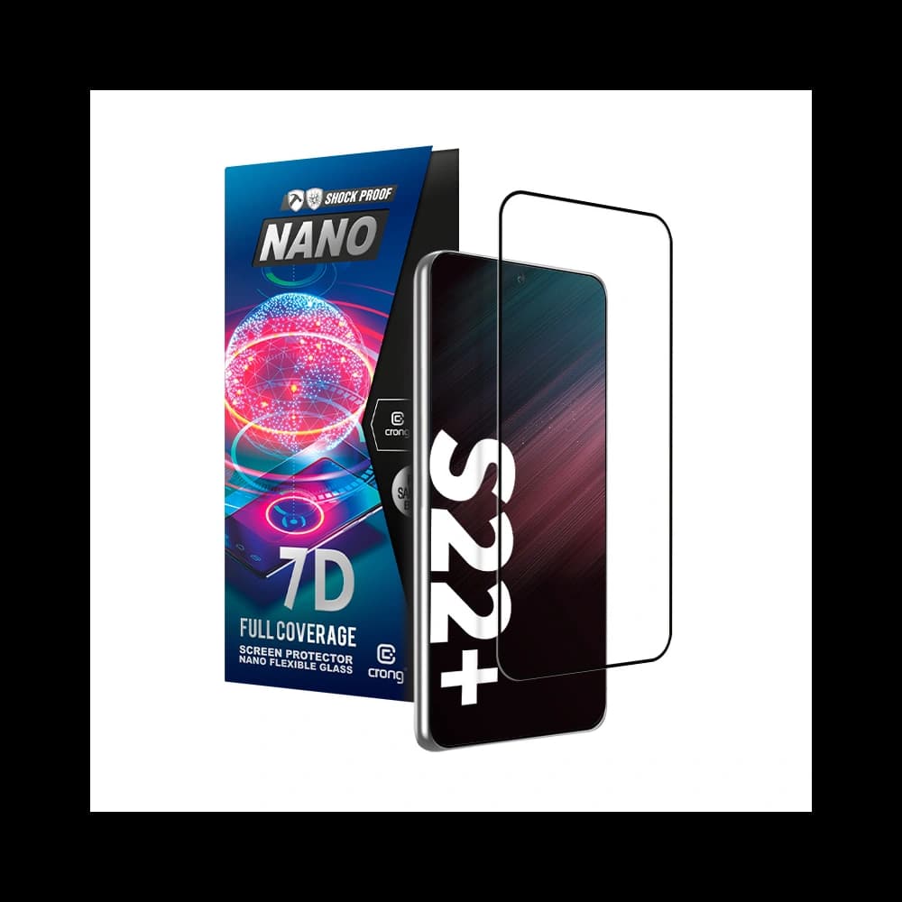 Hybriertes Glas Crong 7D Nano Flexibles Glas Samsung Galaxy S22+ Plus - 1