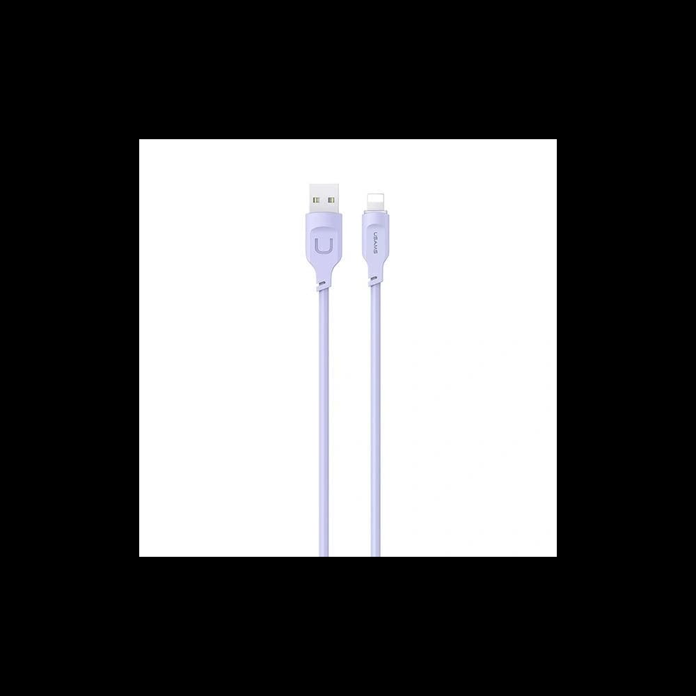 USAMS Lithe Series Cable USB/Lightning Fast Charging 2,4A 1,2m purple (US-SJ565) - 1
