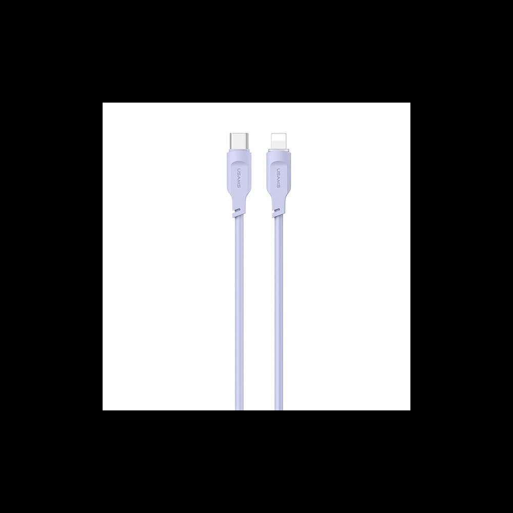 Kabel USAMS Lithe Series USB-C/Lightning PD Schnellladung 1,2m 20W lila/purple (US-SJ566) - 1