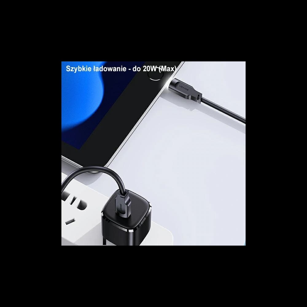 Kabel USAMS Lithe Series USB-C/Lightning PD Schnellladung 1,2m 20W lila/purple (US-SJ566) - 5