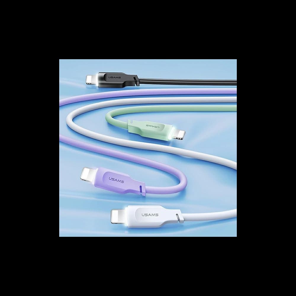 Kabel USAMS Lithe Series USB-C/Lightning PD Schnellladung 1,2m 20W grün (US-SJ566) - 2