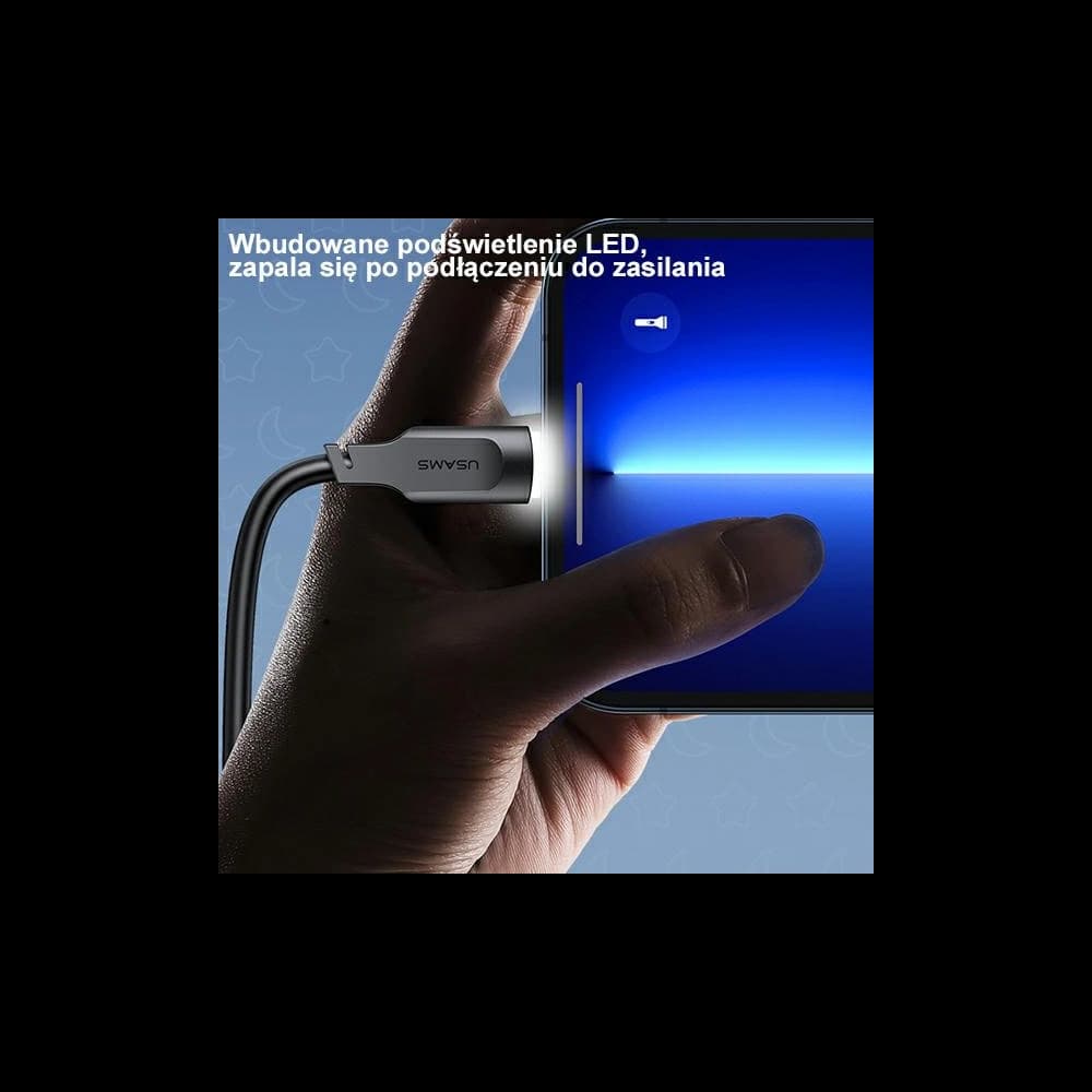 Kabel USAMS Lithe Series USB-C/Lightning PD Schnellladung 1,2m 20W grün (US-SJ566) - 4