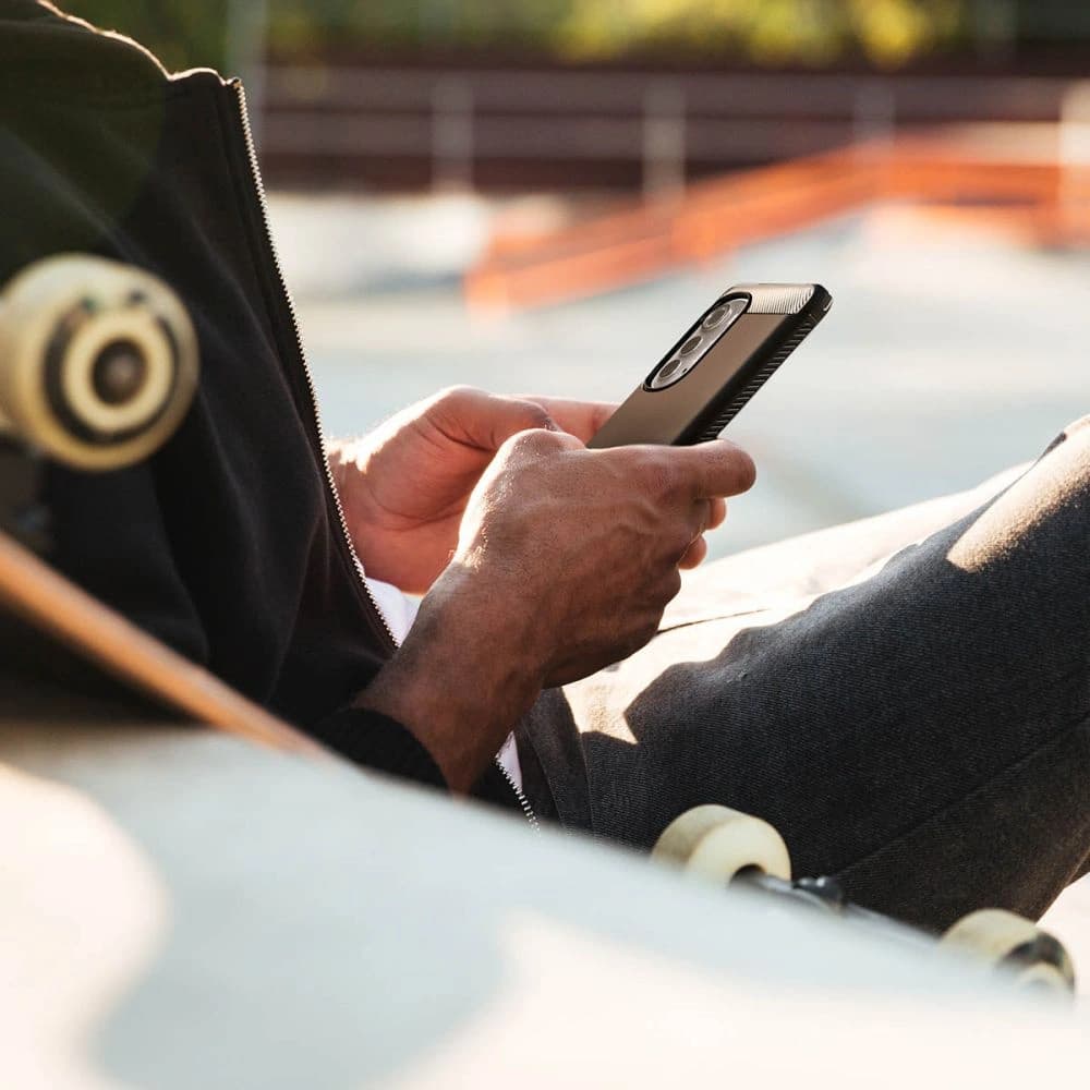 Spigen Rugged Armor Motorola Edge 2022 Matte Black - 7