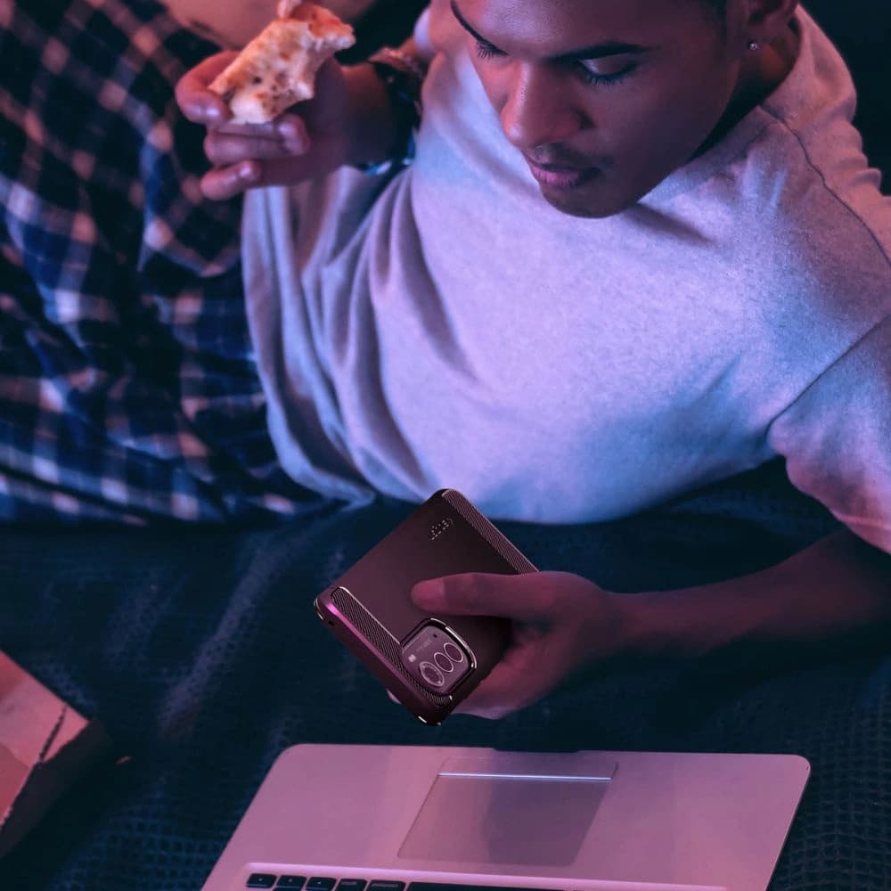 Spigen Rugged Armor Motorola Edge 2022 Matte Black - 8