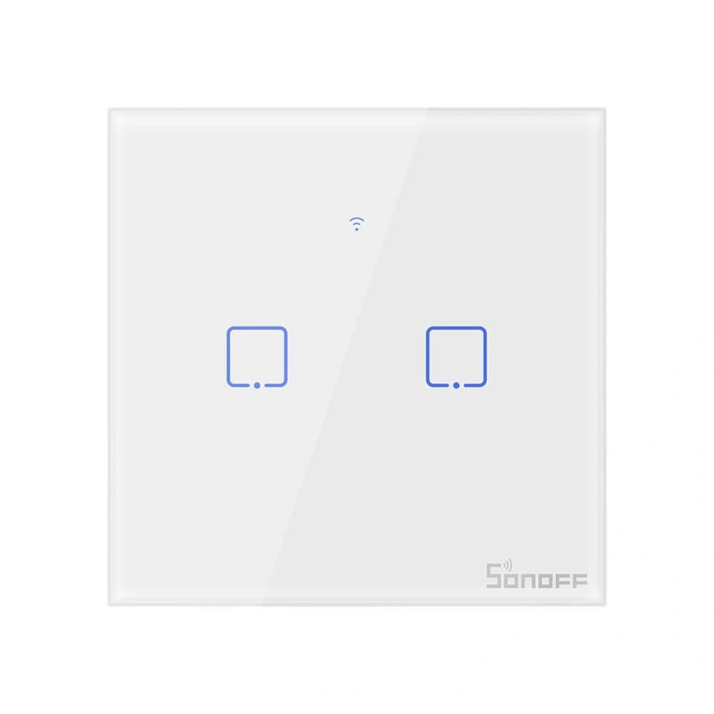 Touch Light Switch WiFi + RF 433 Sonoff T1 EU TX (2-Kanal) - 1