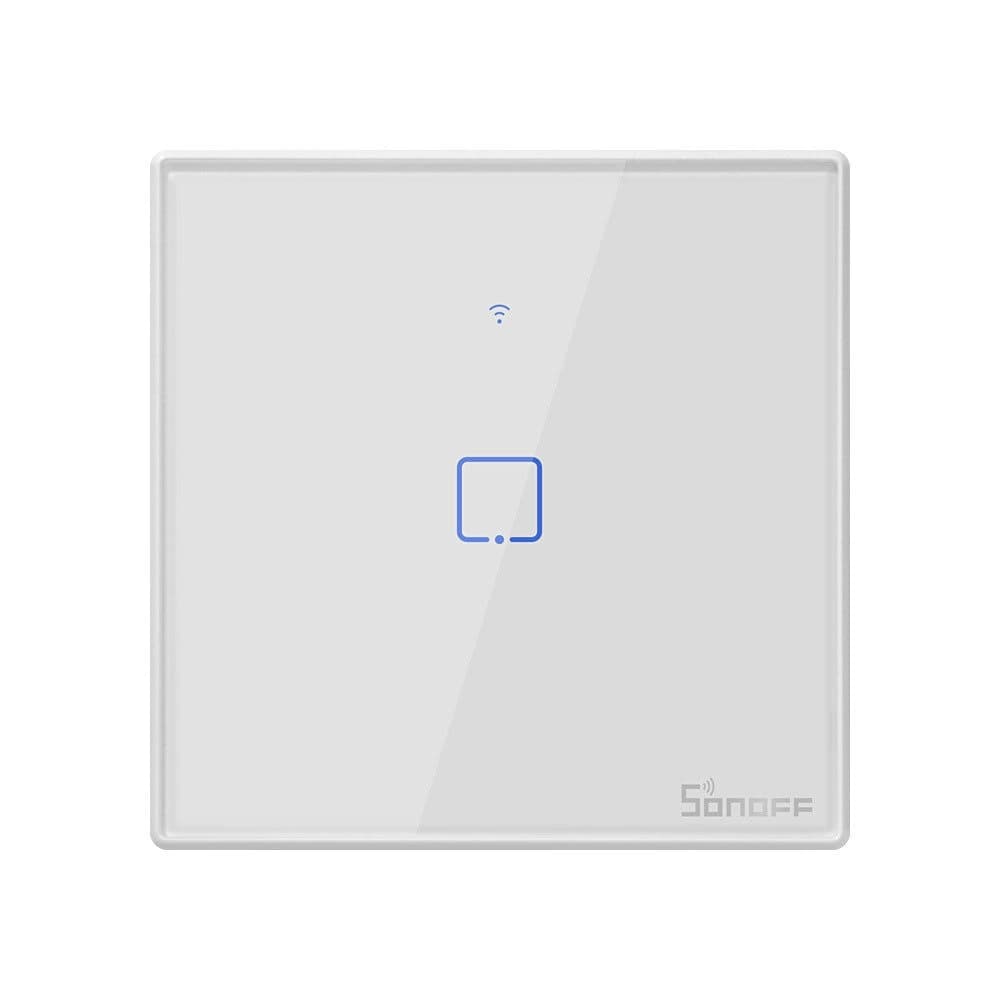 Touch light switch WiFi + RF 433 Sonoff T2 EU TX (1-channel) white - 1