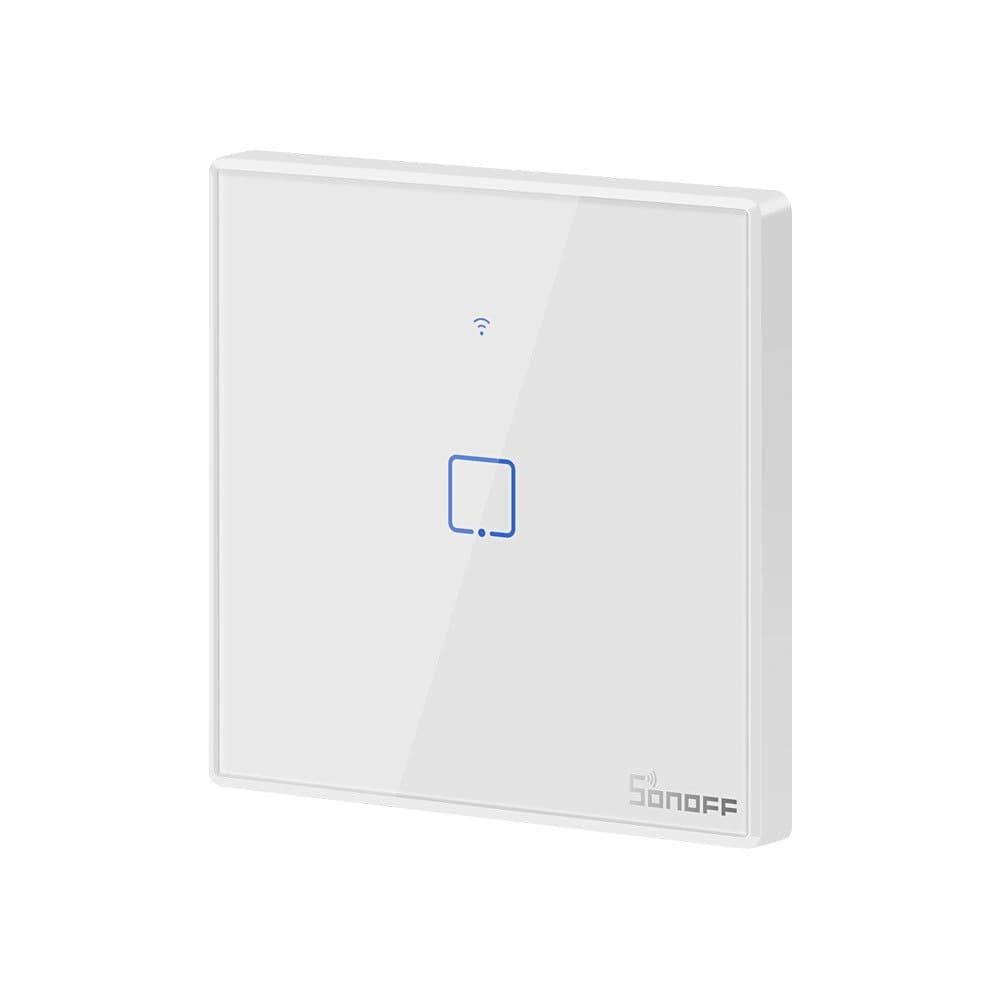 Touch light switch WiFi + RF 433 Sonoff T2 EU TX (1-channel) white - 3