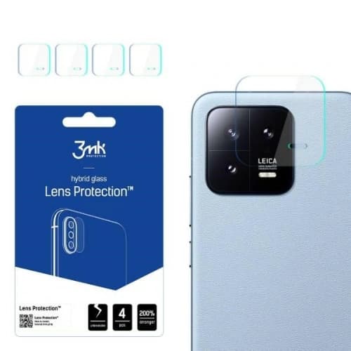 Hybridglas für die Kameraobjektiv 3MK Lens Protect Xiaomi 13 [4 PACK]
