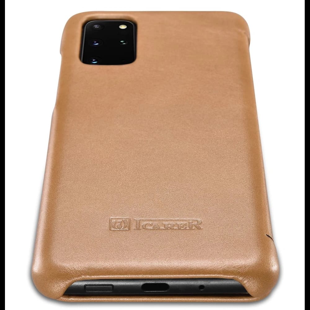 Case iCarer Curved Edge Vintage Folio Samsung Galaxy S20+ Plus khaki - 4