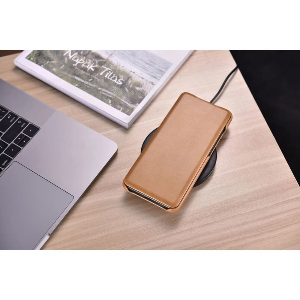 Case iCarer Curved Edge Vintage Folio Samsung Galaxy S20+ Plus khaki - 11