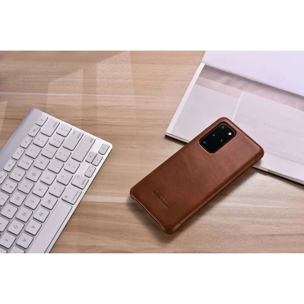 Case iCarer Curved Edge Vintage Folio Samsung Galaxy S20+ Plus braun - 12