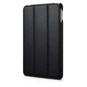 Case iCarer Leder Folio Apple iPad mini 7.9 2019 (5. Generation) schwarz