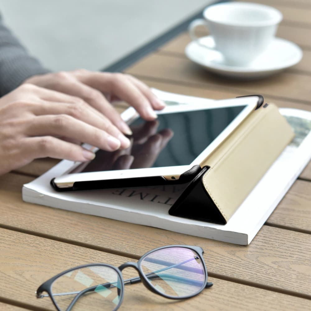 Case iCarer Leder Folio Apple iPad mini 7.9 2019 (5. Generation) schwarz - 14