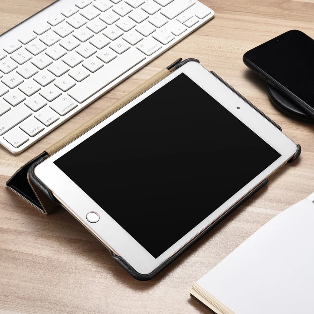 Case iCarer Leder Folio Apple iPad mini 7.9 2019 (5. Generation) schwarz - 16