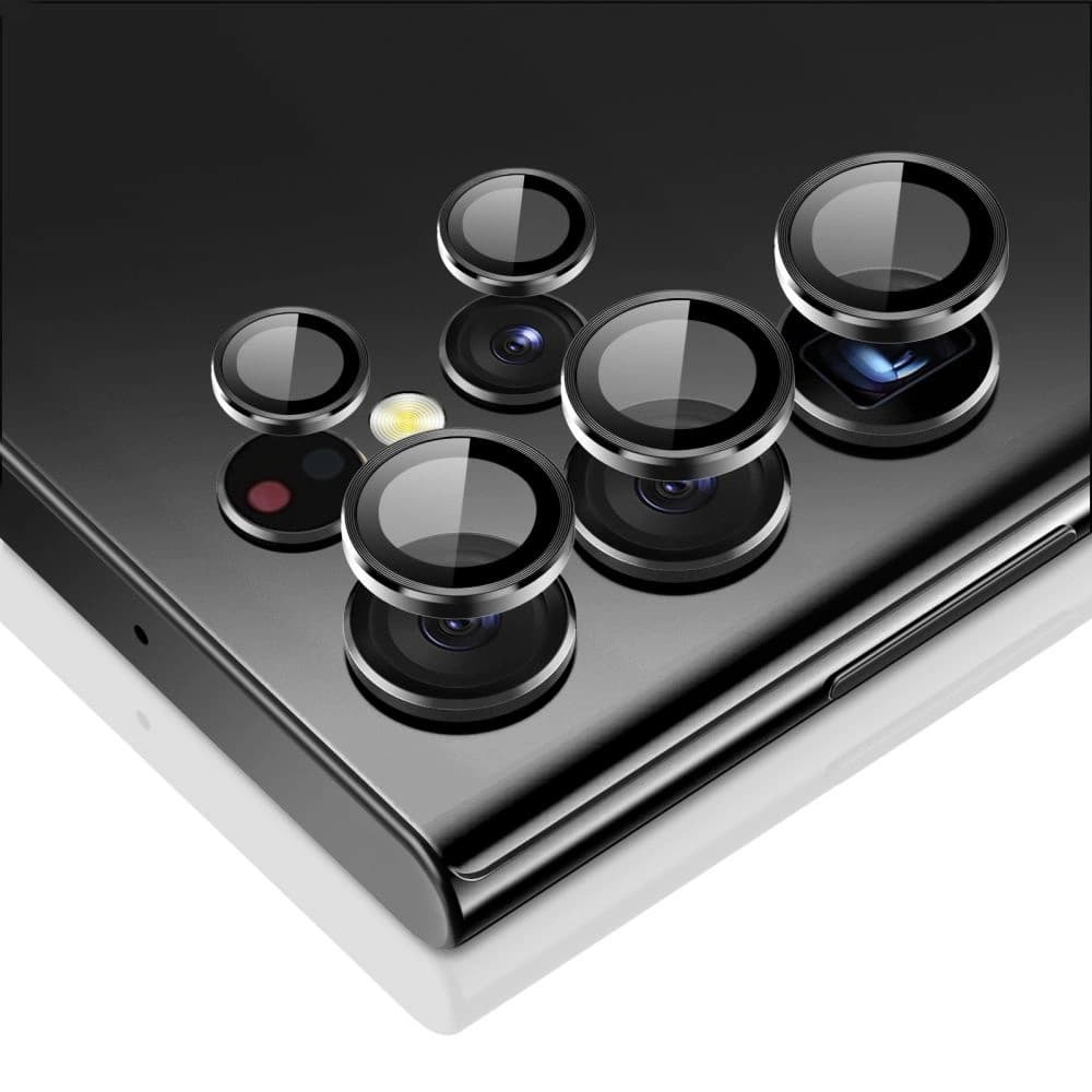 Gehärtetes Glas für die ESR Kamera Linse Samsung Galaxy S23 Ultra Schwarz - 3
