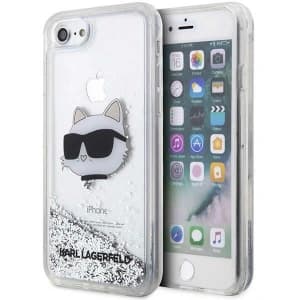 Case Karl Lagerfeld KLHCI8LNCHCS Apple iPhone SE 2022/SE 2020/8/7 silber/hardcase Glitter Choupette Head