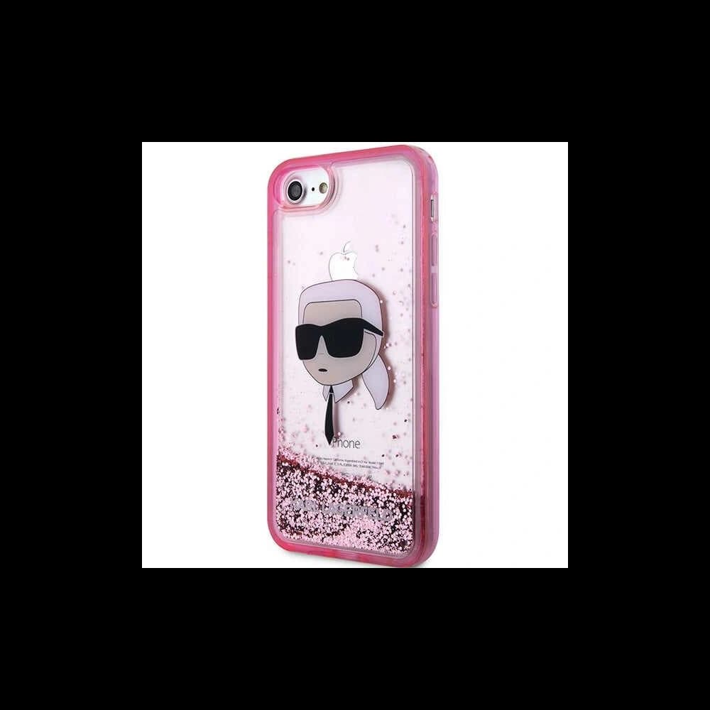 Case Karl Lagerfeld KLHCI8LNKHCP Apple iPhone SE 2022/SE 2020/8/7 rosa/pink Hardcase Glitter Karl Head - 2