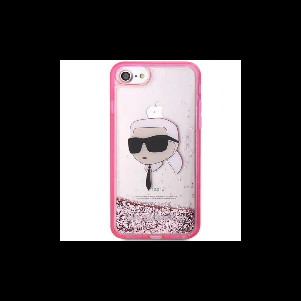 Case Karl Lagerfeld KLHCI8LNKHCP Apple iPhone SE 2022/SE 2020/8/7 rosa/pink Hardcase Glitter Karl Head - 3