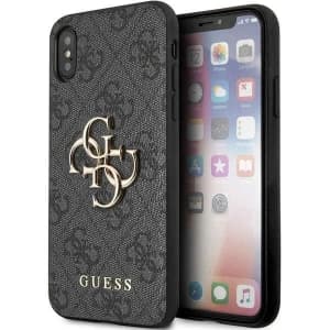 Case Guess GUHCPX4GMGGR Apple iPhone XS/X grau/grau Hartschale 4G Big Metal Logo