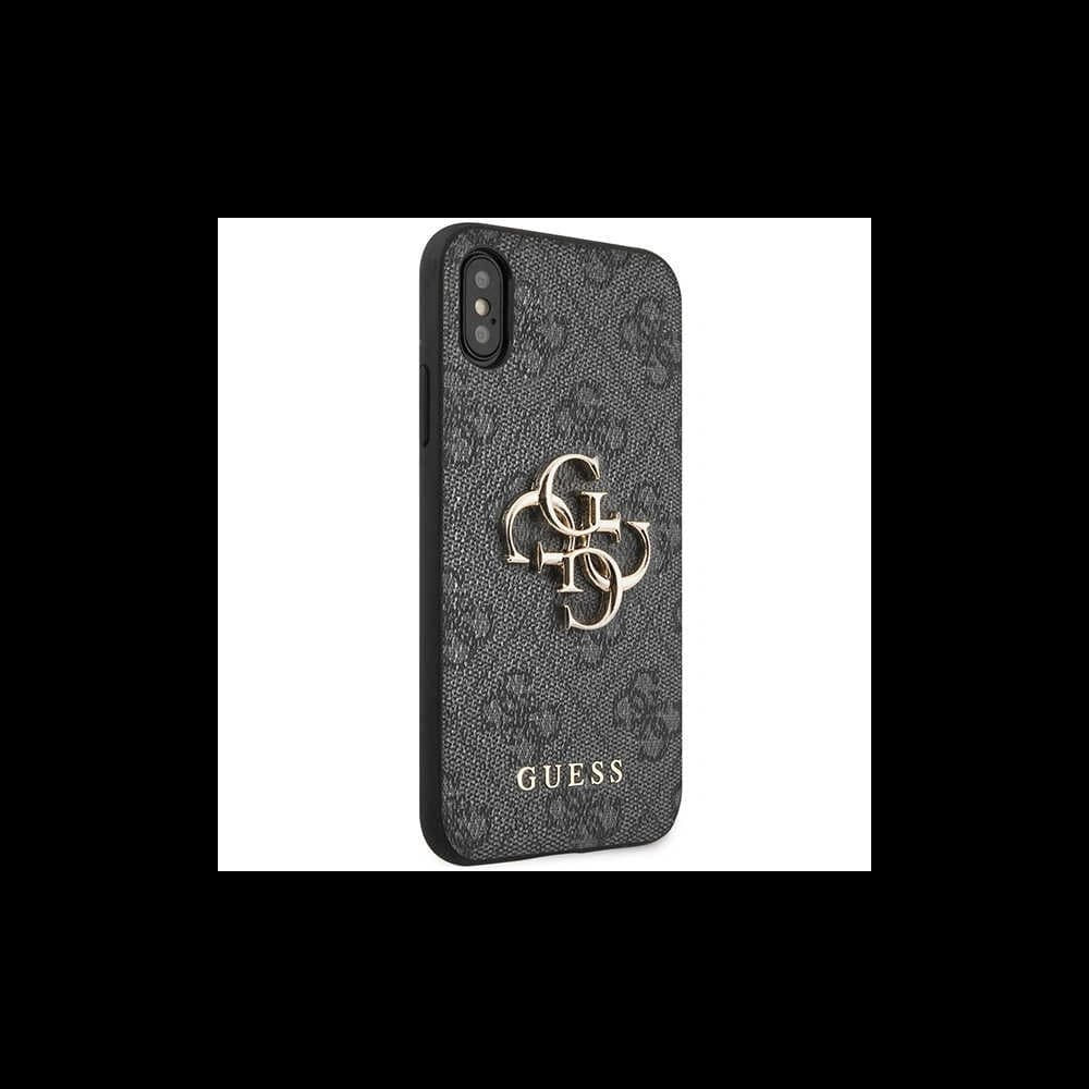 Case Guess GUHCPX4GMGGR Apple iPhone XS/X grau/grau Hartschale 4G Big Metal Logo - 4