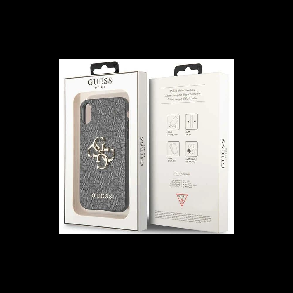 Case Guess GUHCPX4GMGGR Apple iPhone XS/X grau/grau Hartschale 4G Big Metal Logo - 7