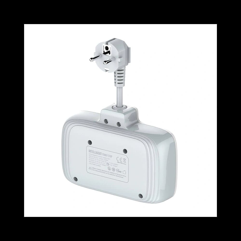 Steckdosenleiste mit 2 AC-Steckdosen, 3x USB, USB-C, LDNIO SE2435, 2500W (weiß) - 8