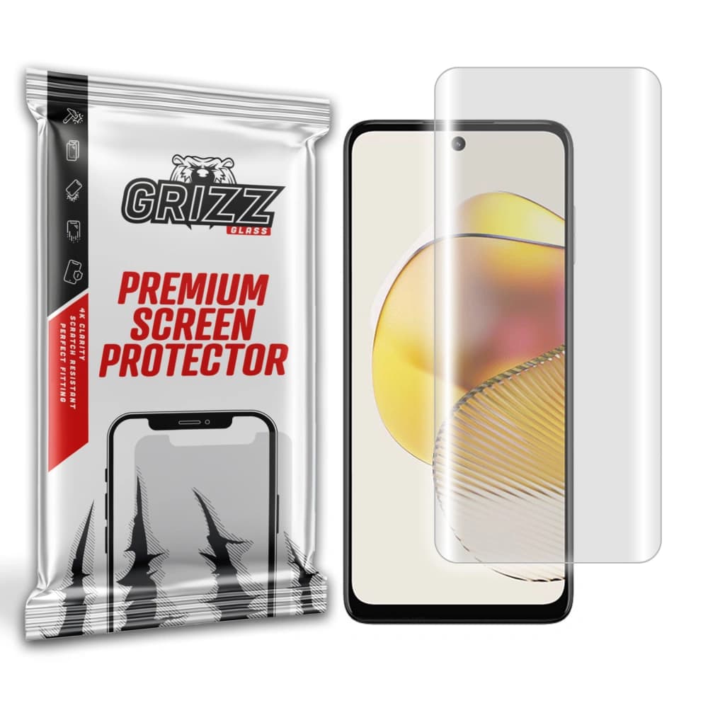 Hochgelierte Folie GrizzGlass Hydrofilm für Motorola Moto G73 - 1