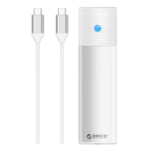 Äußeres Gehäuse für M.2 NVMe-SSD, Orico PWM2-G2-WH-EP, USB-C, 10Gbps (silber)