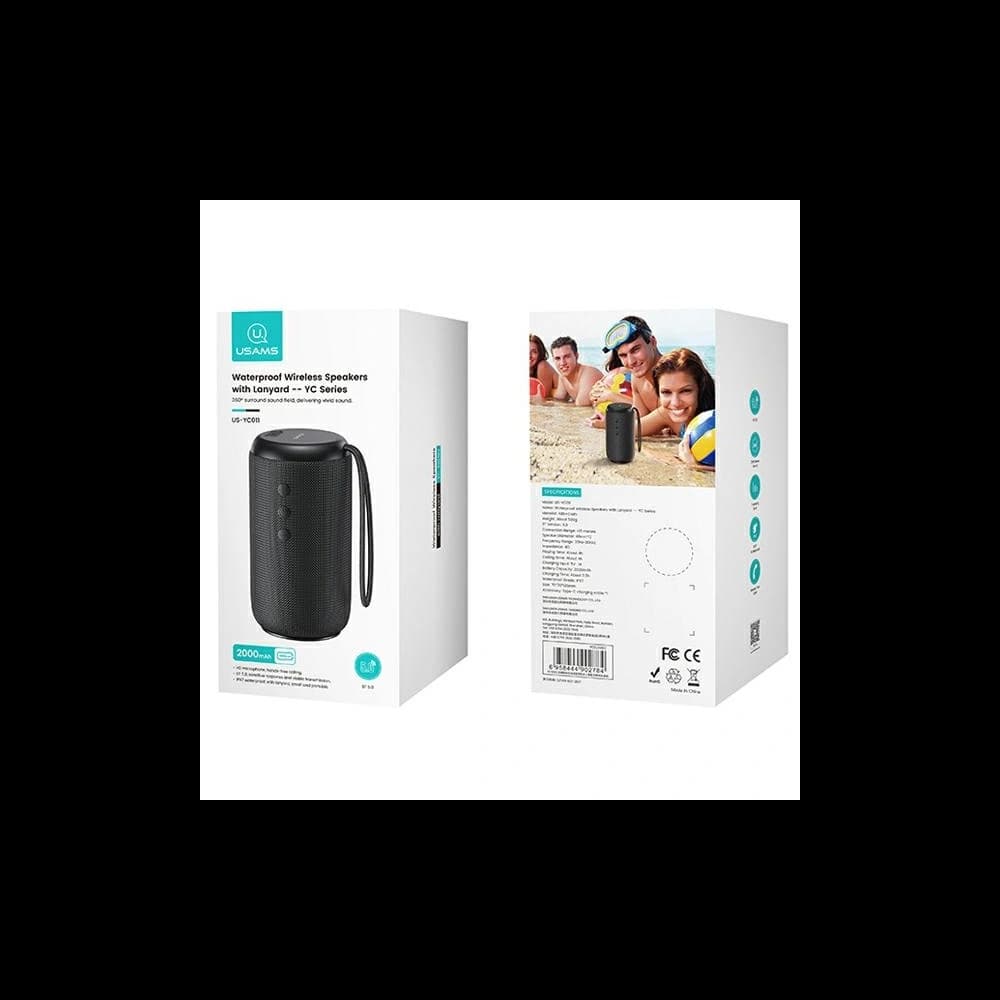 USAMS YC Serie Lautsprecher Bluetooth 5.0 10W Wasserdicht schwarz YC011YX01 - 8