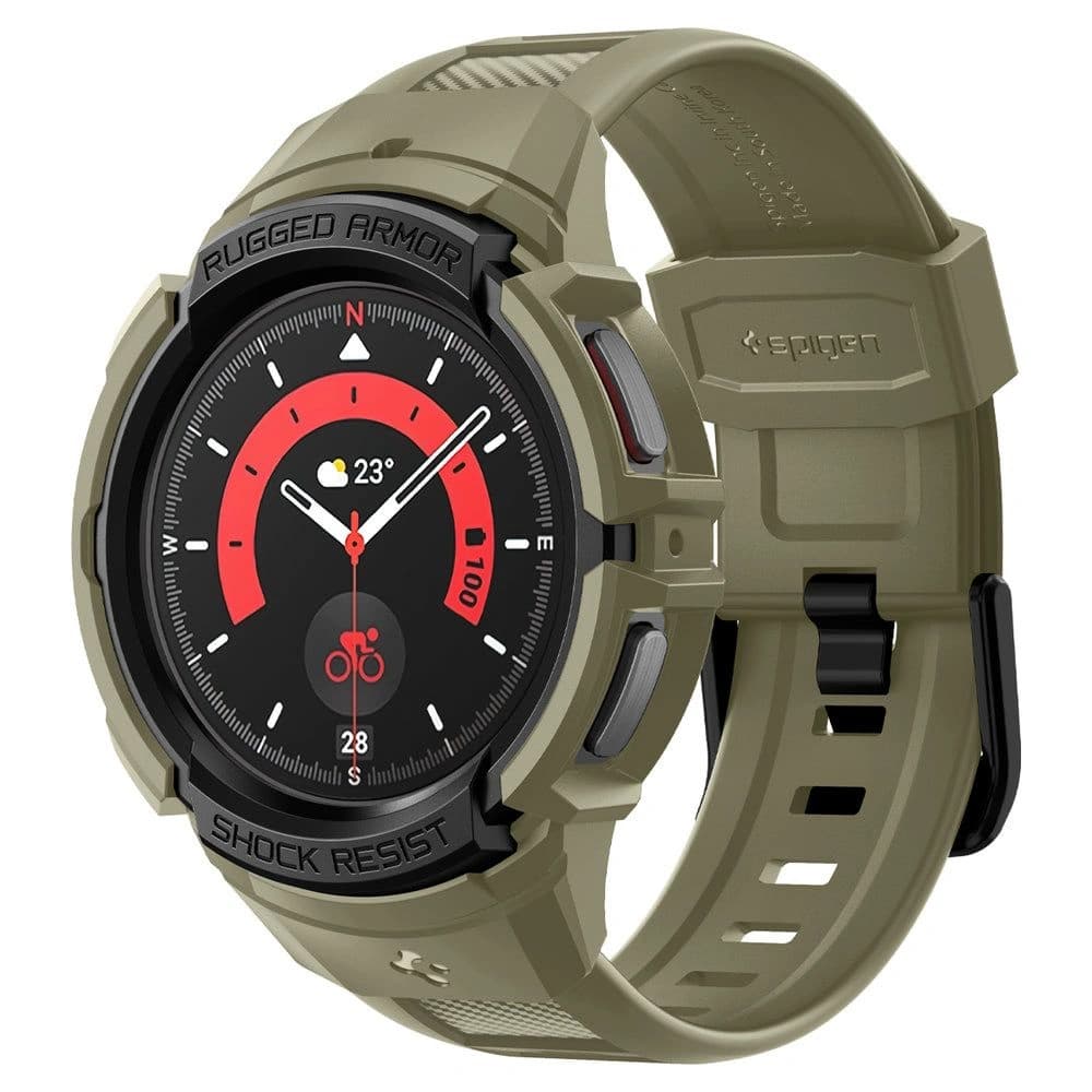 Spigen Rugged Armor Pro Samsung Galaxy Watch 5 Pro 45mm Vintage Khaki - 1