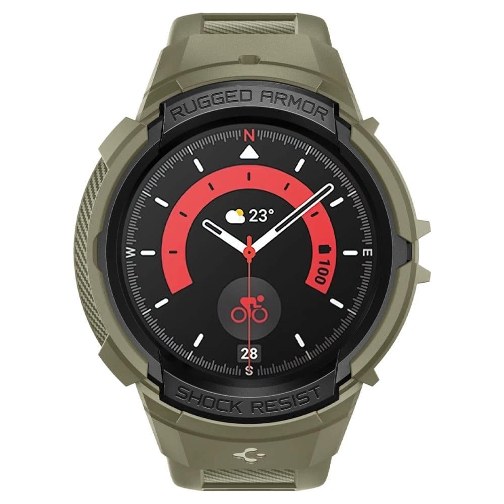 Spigen Rugged Armor Pro Samsung Galaxy Watch 5 Pro 45mm Vintage Khaki - 7