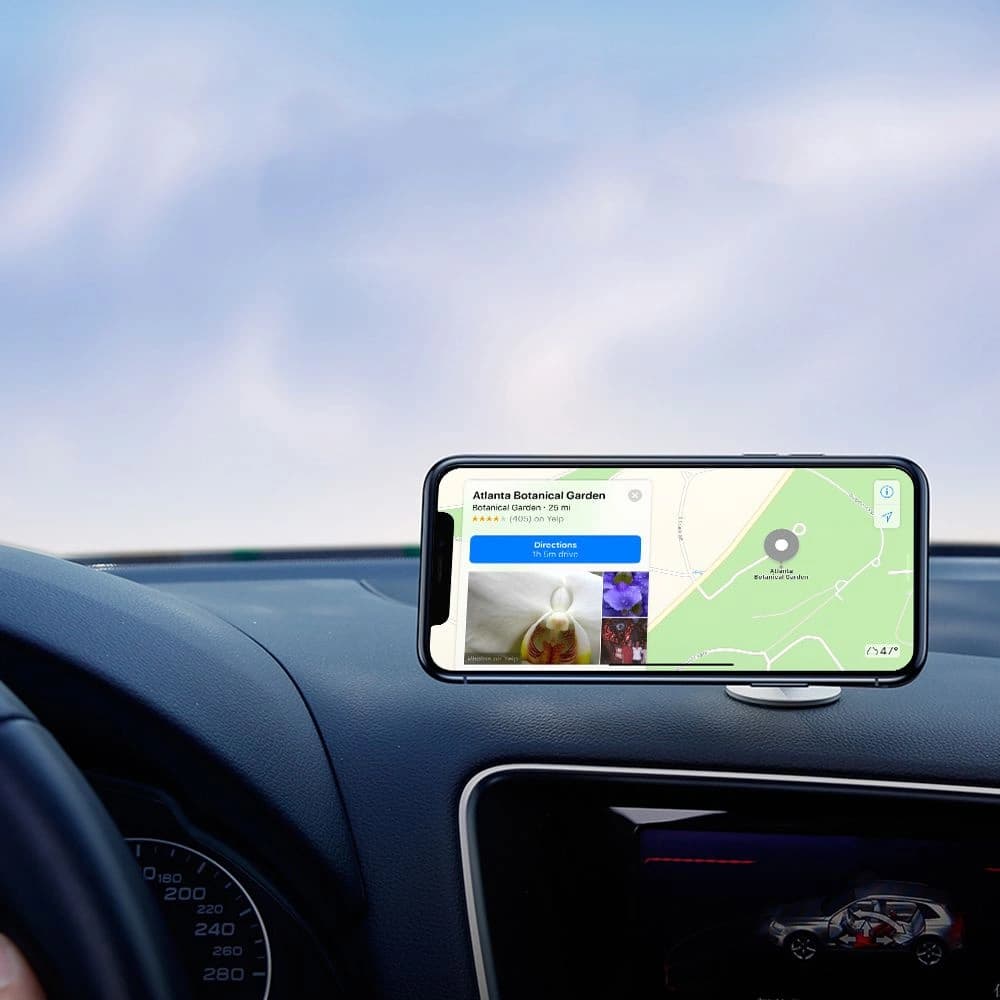 Tech-Protect Metallplatten für magnetische Autohalterungen Metallplatte magnetische Autohalterung Silber und Schwarz [2 PACK] - 3