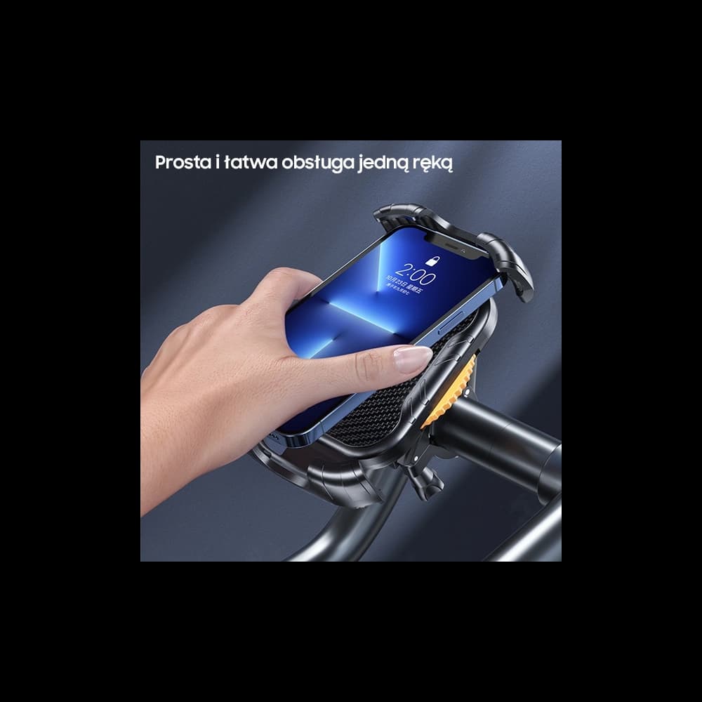 Uchwyt rowerowy AWEI X29 4,7"-6,7" do ramy czarny - 6