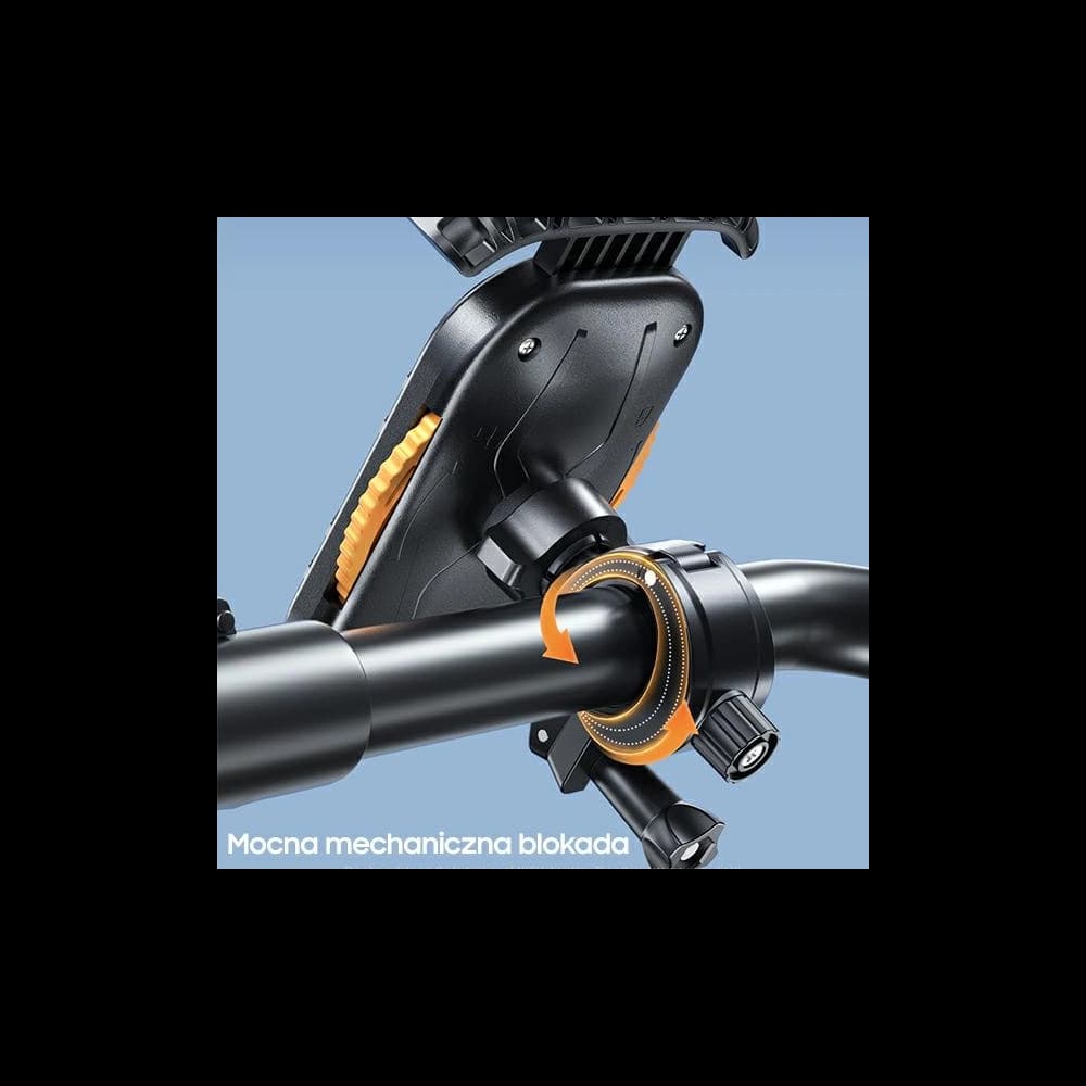 Uchwyt rowerowy AWEI X29 4,7"-6,7" do ramy czarny - 7