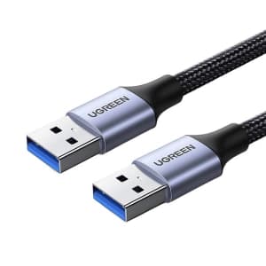 Kabel UGREEN USB-A/USB-A USB 3.0 2A, 1m (czarny)