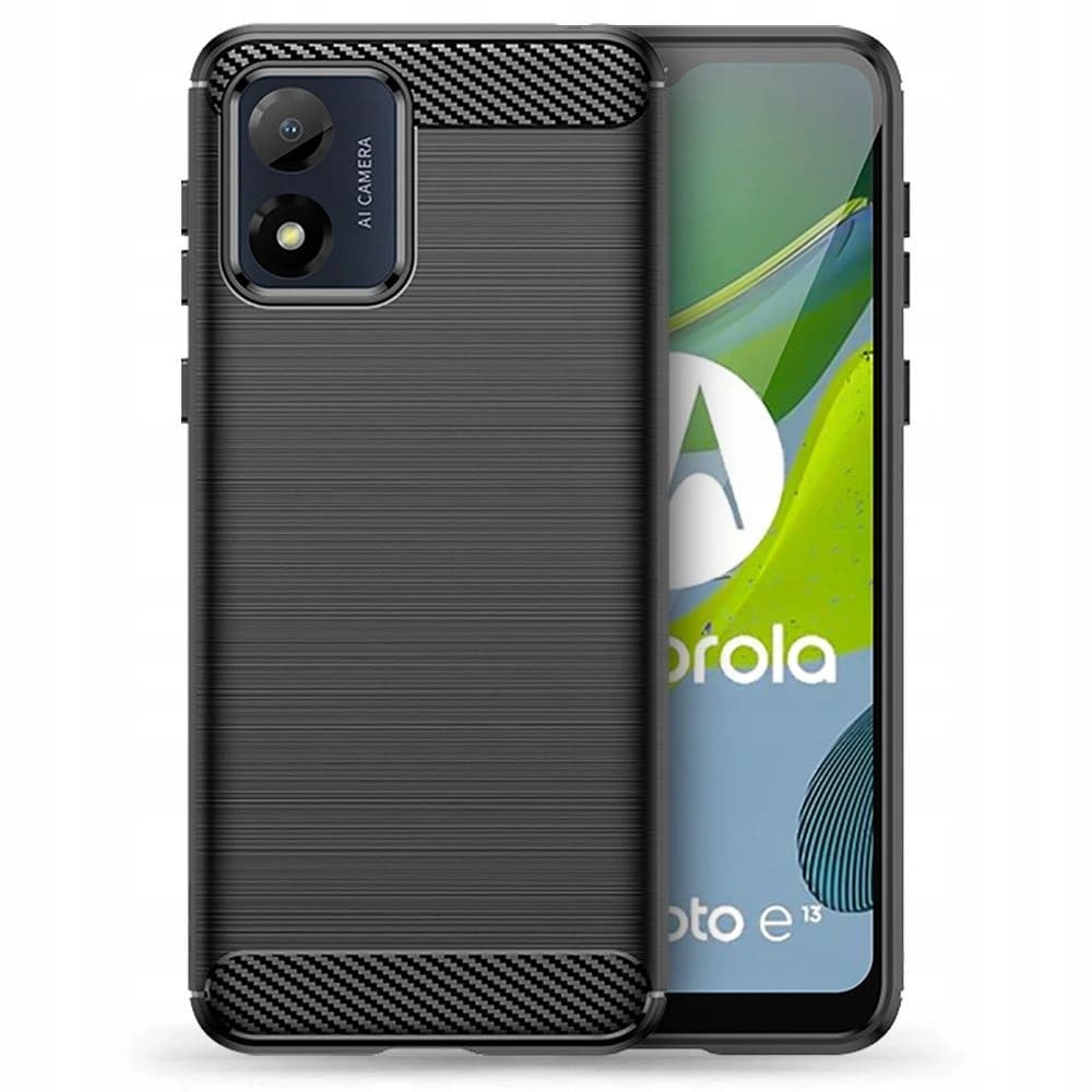 Tech-Protect Tasche TPUCarbon Motorola Moto E13 Schwarz - 1