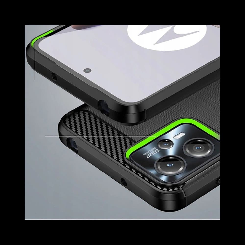 Tech-Protect Gehäuse TPUCarbon Motorola Moto G13/G23 Schwarz - 4