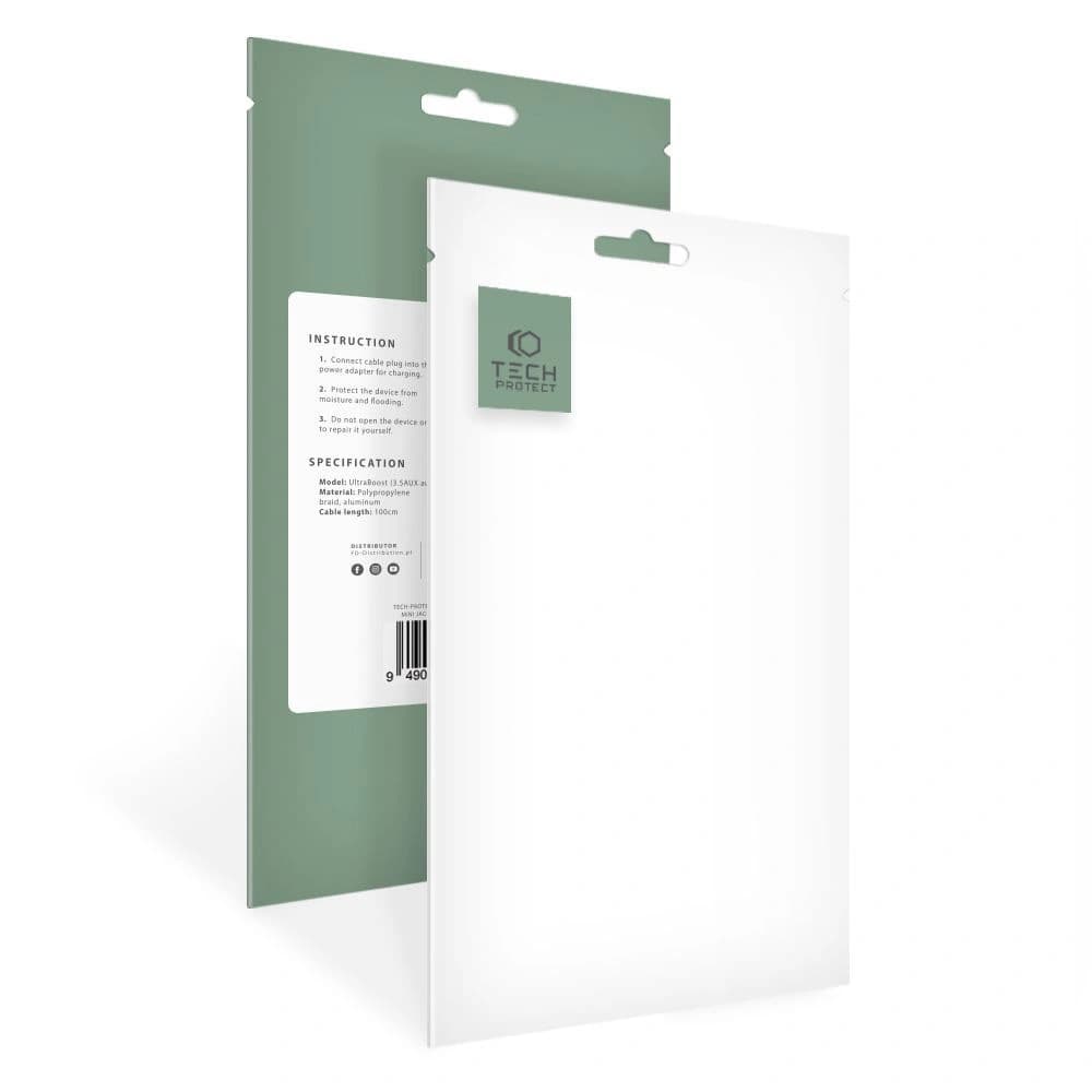 Tech-Protect 3.5mm Kabel Ultraboost mini jack 150cm Schwarz - 4