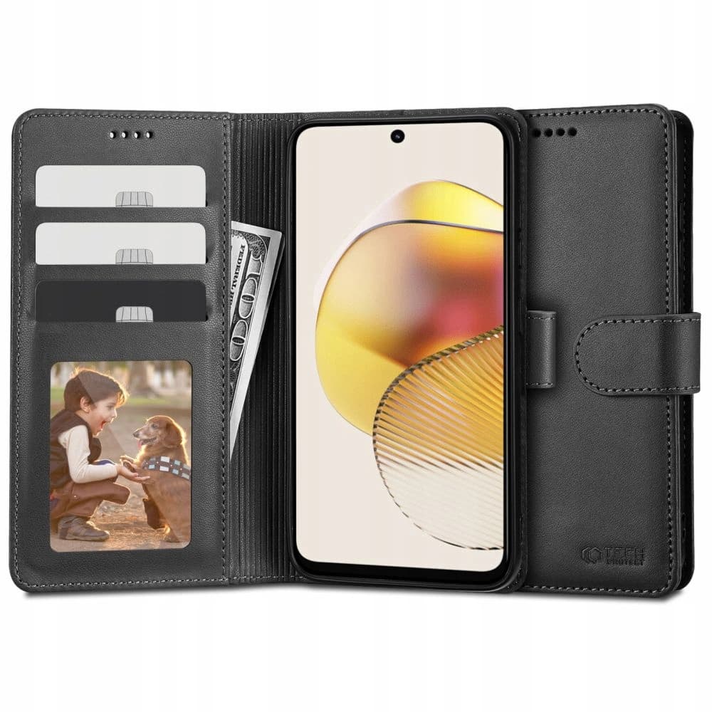 Tech-Protect Wallet Motorola Moto G73 5G Black - 1