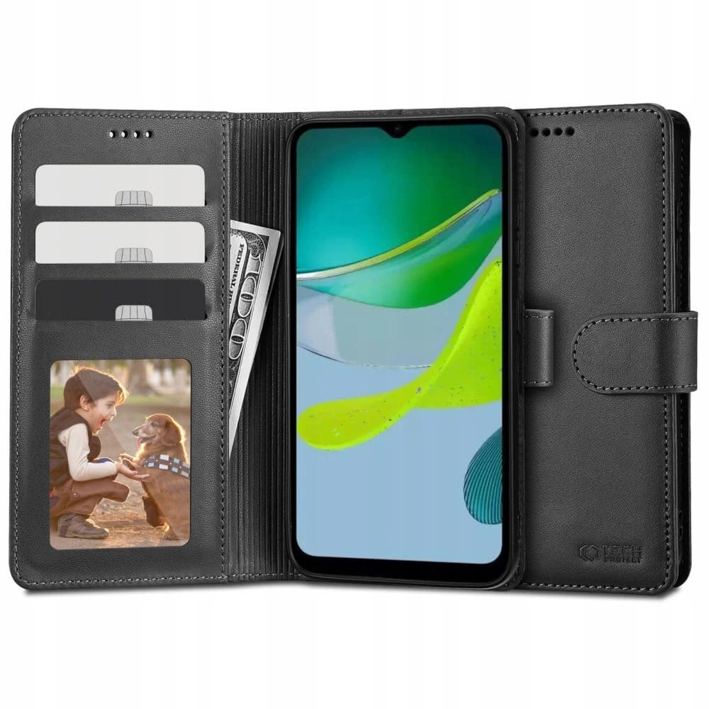 Tech-Protect Tasche Wallet Motorola Moto E13 Schwarz - 1