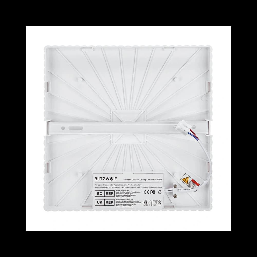 BlitzWolf LED-Deckenleuchte BW-LT40 mit Fernbedienung, 2200LM - 3