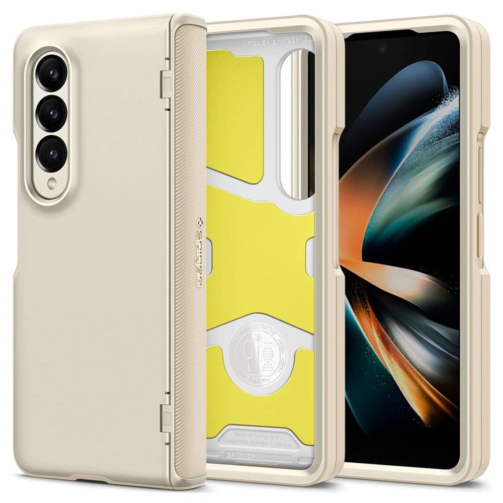 Spigen Samsung Fall Slim Rüstung Pro Galaxy Z Fold 4 Perlen Elfenbein - 1